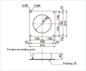Eye flange φ150