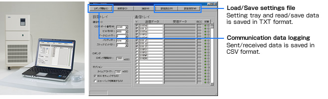 RS-232C Communications software PCU-S100