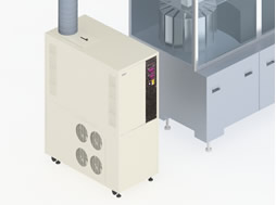The temperature/humidity control for the inspection process fo various electronic components.