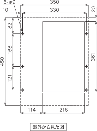 ENC-ER500L-MT 取付加工図
