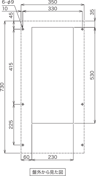 ENC-ER1000L-MT 取付加工図