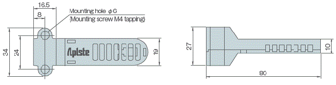 PAU-AZ7000SE External dimensions of sensor