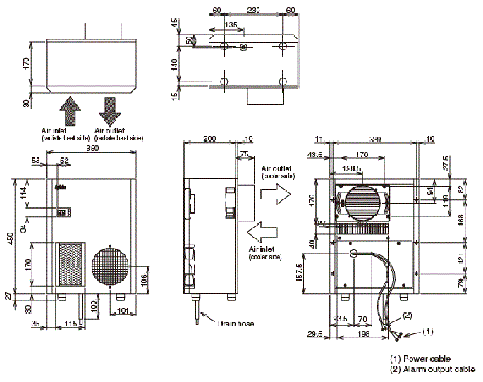 ENC-G610L External dimensions