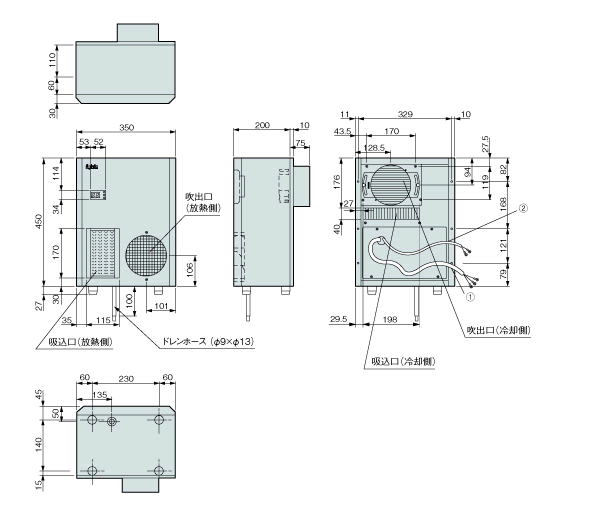 ENC-G610L External dimensions