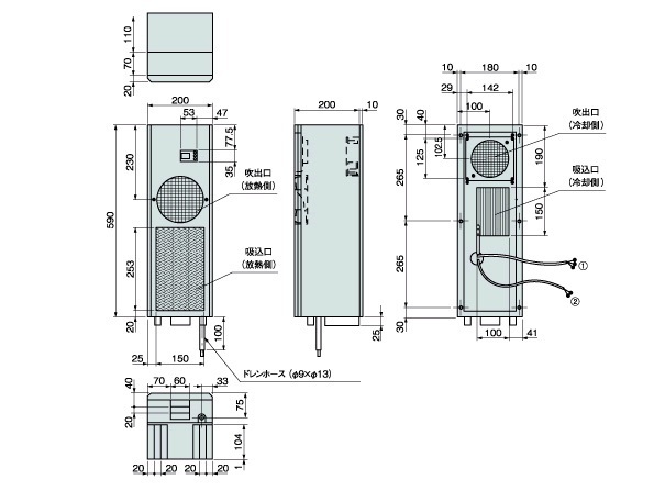 ENC-G320L External dimensions