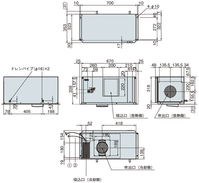 ENC-G820EXE External dimensions
