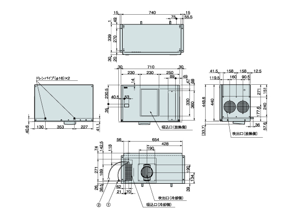 ENC-G1320EXE External dimensions