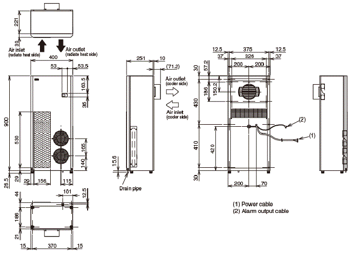 ENC-G1310LE External dimensions