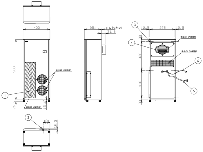 ENC-G1310LE External dimensions