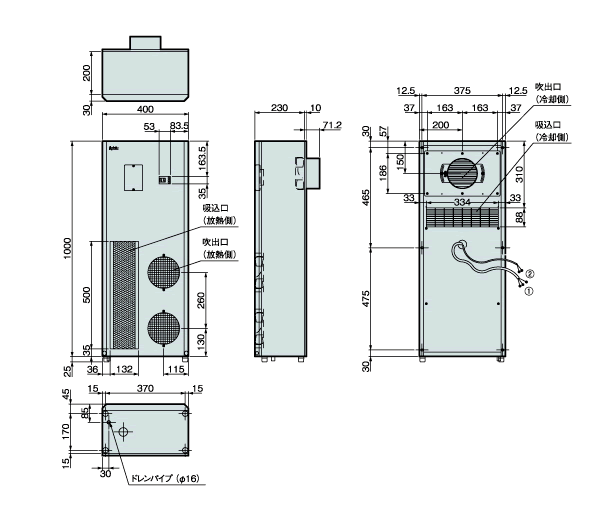 ENC-G1651L External dimensions