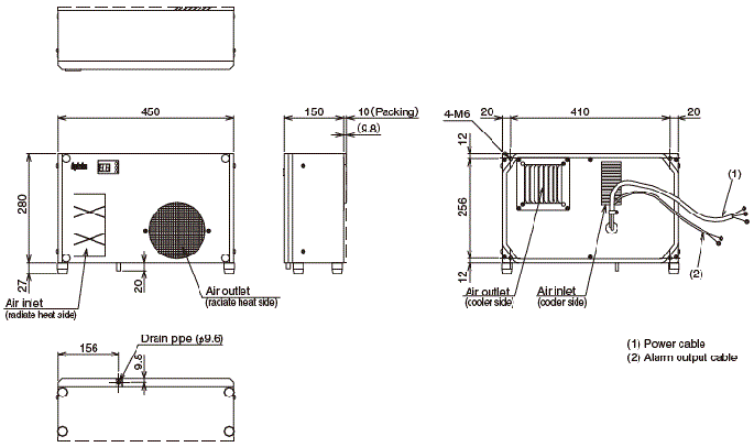 ENC-G352WL External dimensions