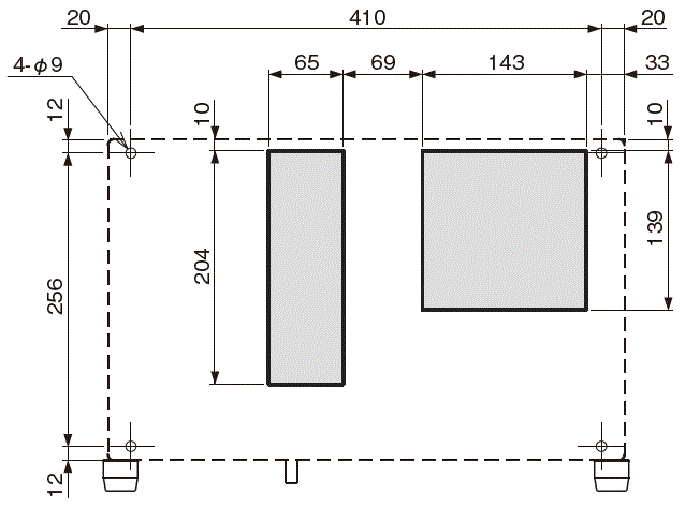 ENC-G352WL Diagram of Panel Cutout