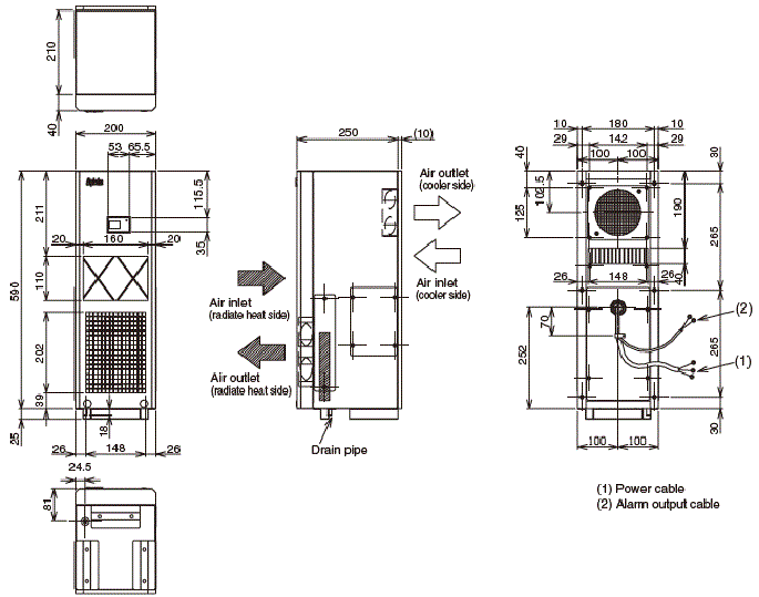 ENC-G310LE External dimensions