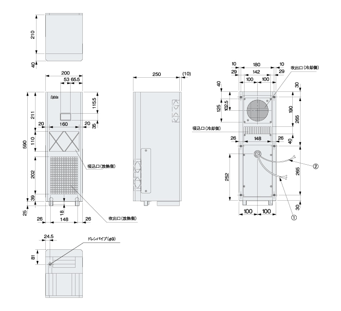ENC-G310LE External dimensions