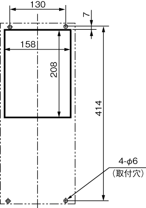 ENH-117L-230 Diagram of Panel Cutout