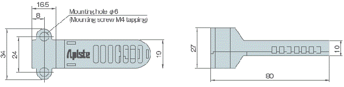 PAU-AR800S External dimensions of sensor