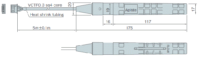 PAU-A1400S-HC External dimensions of sensor