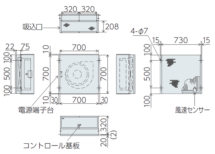 PAU-A14FFU-ULPA轮廓