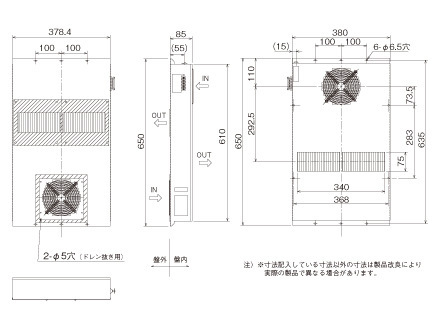 ENH-P140L-200CE-N External dimensions