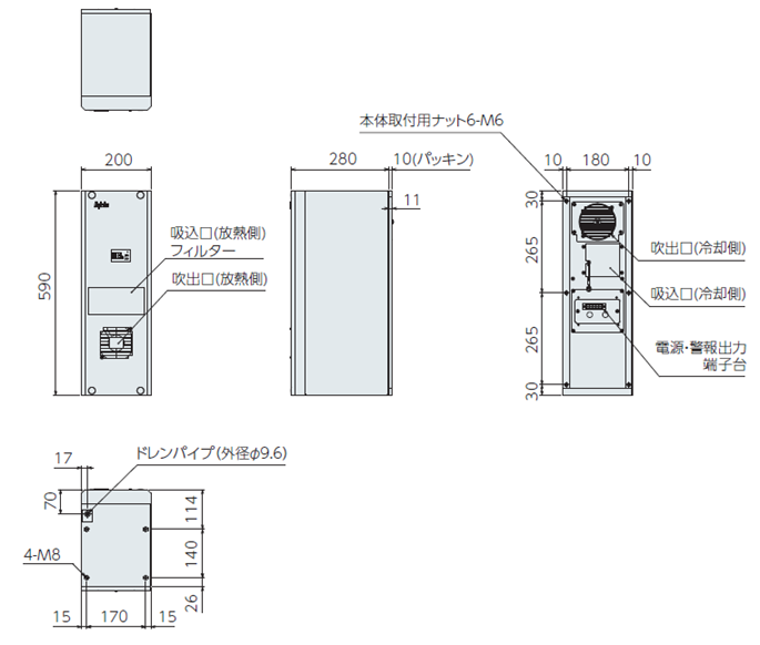ENC-GR300LE-eco尺寸图