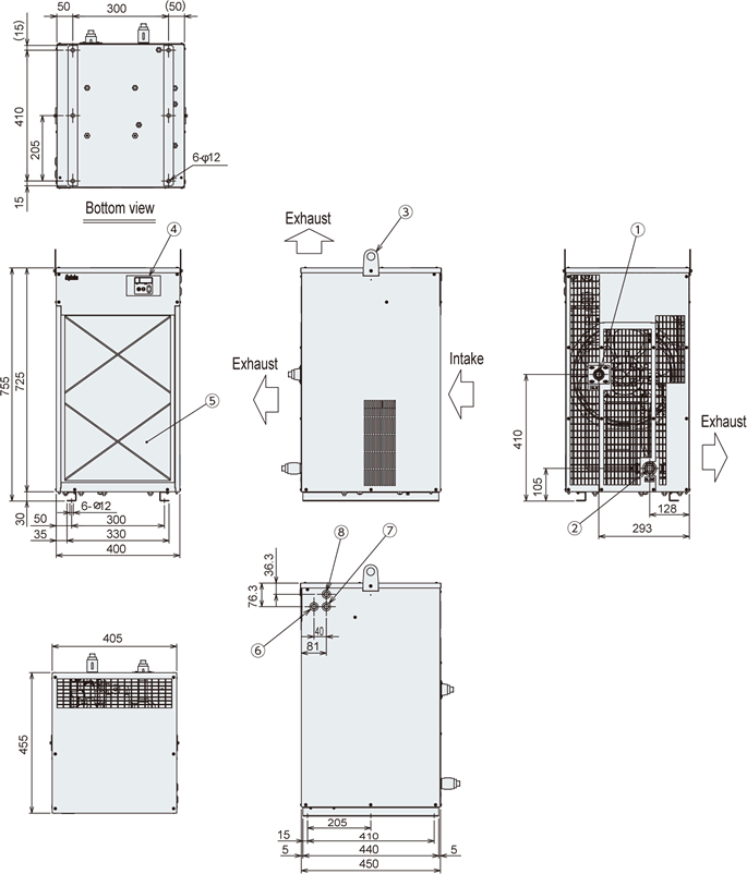 VSC-N3200 External dimensions