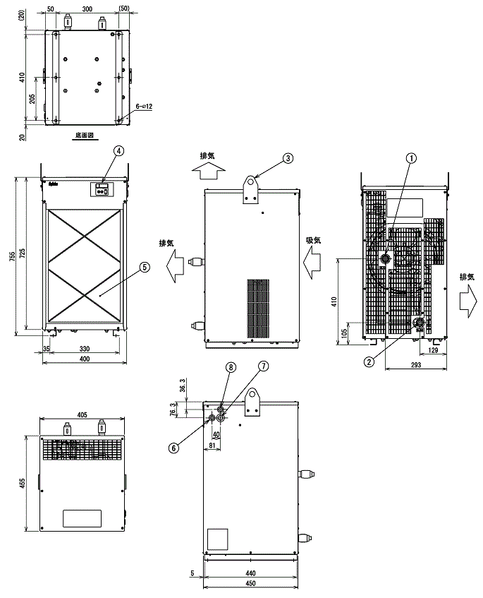 VSC-N3200 External dimensions