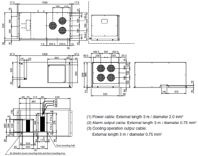 ENC-A3500EX External dimensions