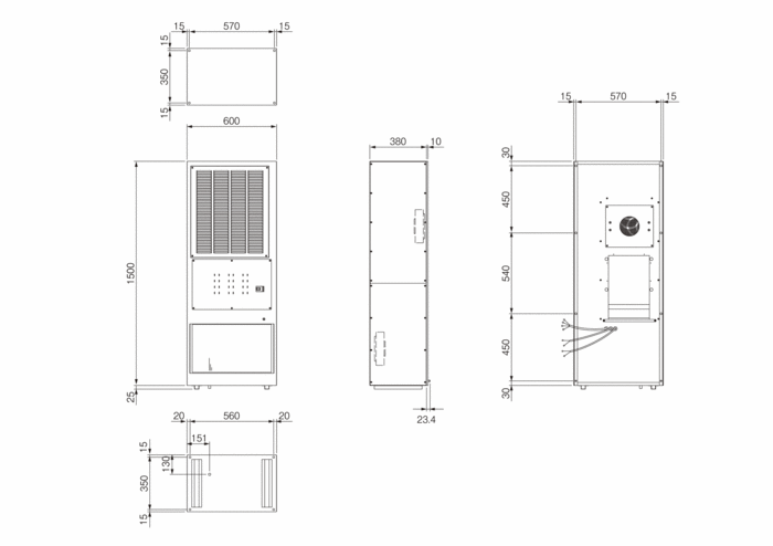 ENC-A5500L External dimensions