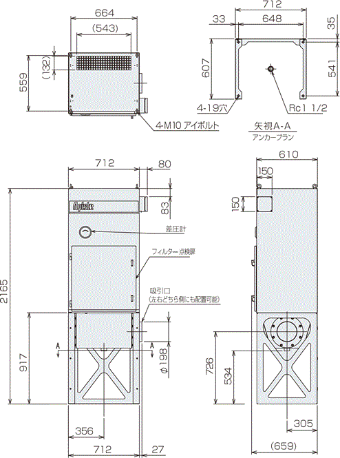 GME-F2200-50 Dimensions