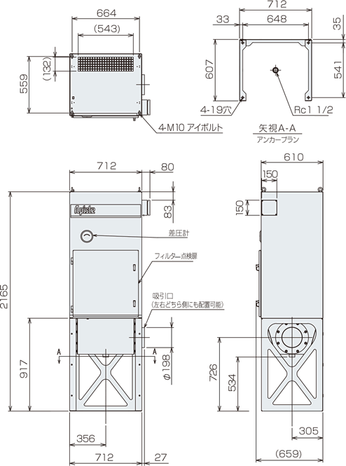 GME-F2200-60 Dimensions