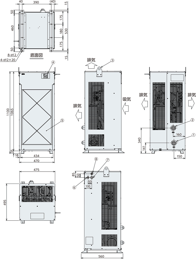 VSC-N6000 external dimensions