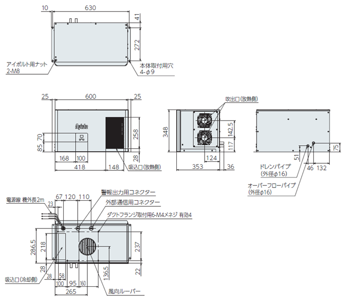 ENC-GR1000EX-Pro external dimensions