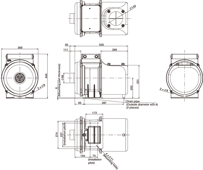GME-S400-Pro External dimensions
