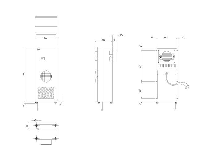 ENC-AR1120L-SUS-2 External dimensions