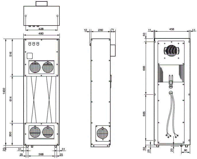 ENC-2800HL External dimensions