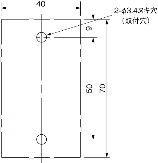 ENH-B4025 Diagram of Panel Cutout