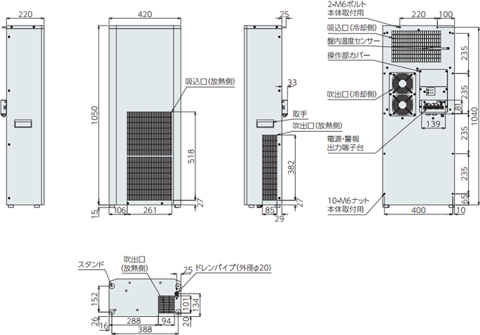 ENC-AS1000HDS-DC Dimensions