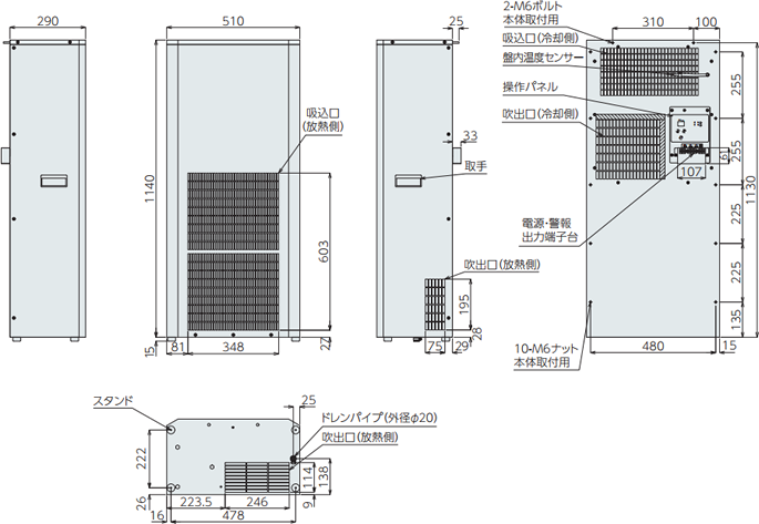 ENC-AS2000HDS external dimensions