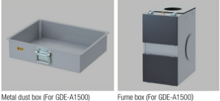 กล่องเก็บฝุ่นโลหะ (สำหรับ GDE-A150) กล่องดูดควัน (สำหรับ GDE-A1500)