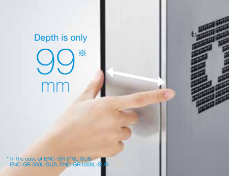 Depth is only 99 mm