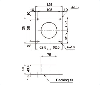 Eye flange φ75