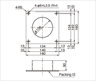 Eye flange φ100