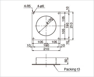 Eye flange φ150