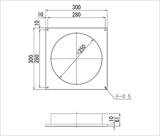 Eye flange φ250